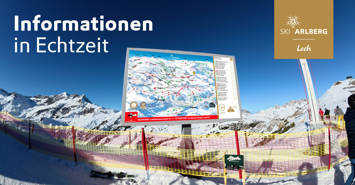 SKI!TV Lech Bergbahn AG: Informationen in Echtzeit
