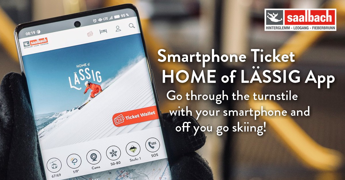 Smartphone Ticket HOME of LÄSSIG App