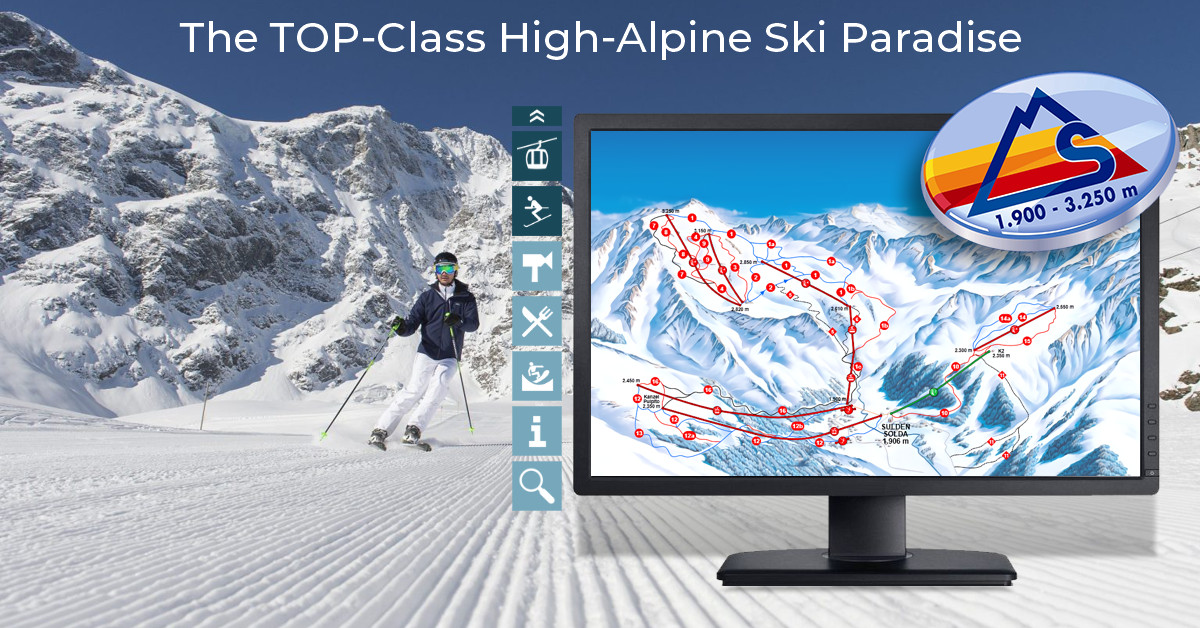 Skimap touch 2 with LIVE status now in Sulden, Italy!