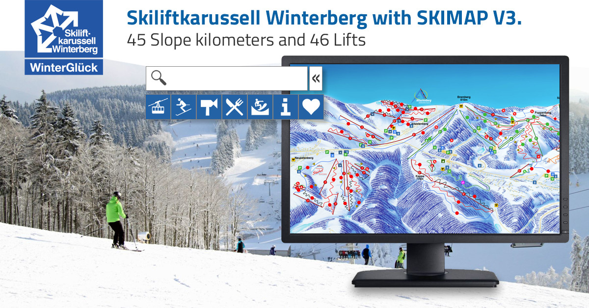 Skiliftkarussell Winterberg with SKIMAP V3